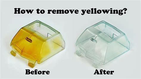 How do you remove yellow glue from plastic?