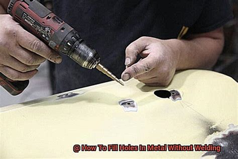 How do you repair a hole in metal without welding?