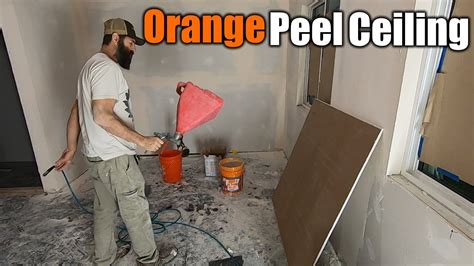 How do you repair orange peel ceilings?