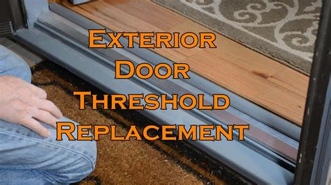 How do you replace a door threshold seal?