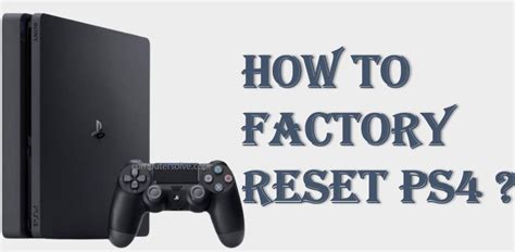 How do you reset a PS4 without deactivating it?
