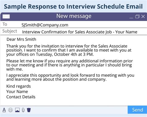 How do you respond to a recruiter email for an interview?