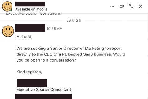 How do you respond to a recruiter text?