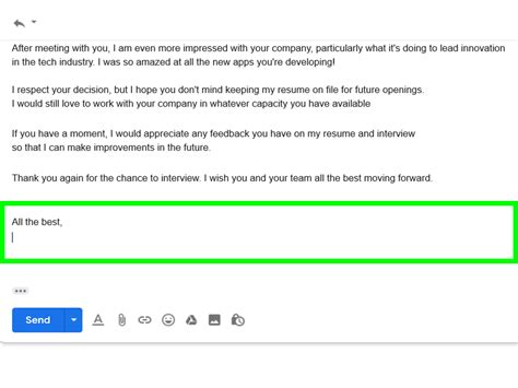 How do you respond to a rejection email from HR?