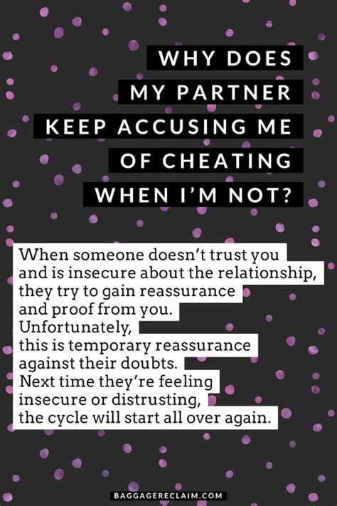 How do you respond to an accused of cheating?