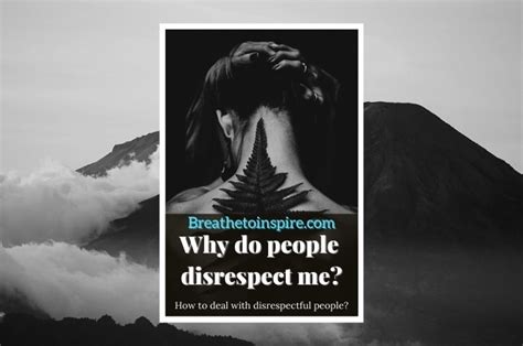 How do you respond to people who disrespect me?