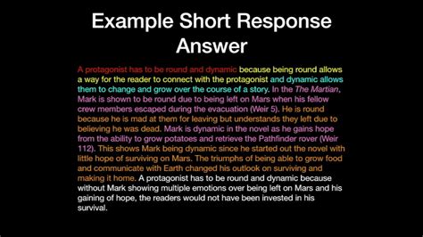 How do you respond to short answers?