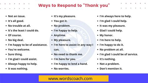 How do you respond to thank you respectfully?