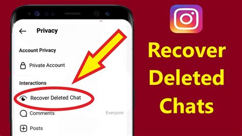 How do you restore Instagram chats?