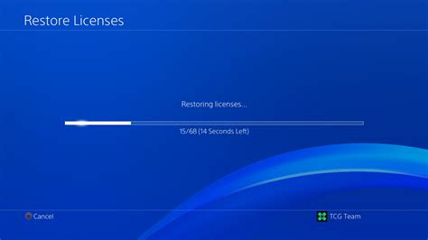 How do you restore licenses on PS4?
