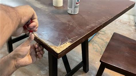 How do you restore particle board furniture?