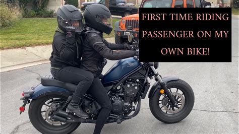 How do you ride a passenger for the first time?