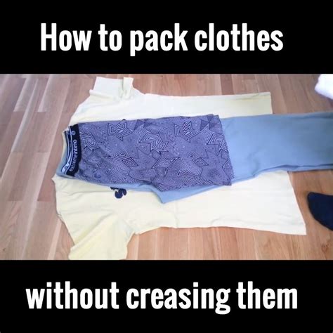 How do you roll clothes without creasing them?