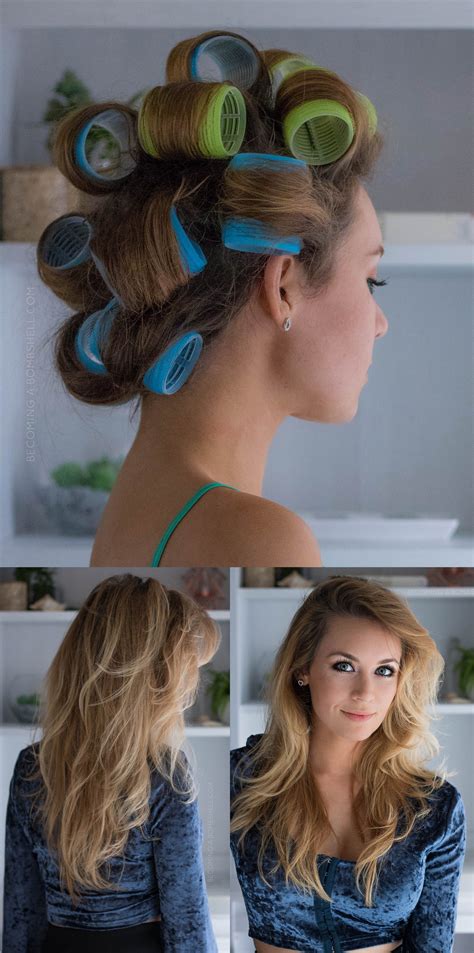 How do you roll wet hair with velcro rollers?