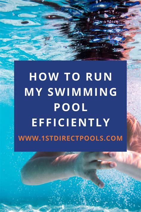 How do you run a pool efficiently?