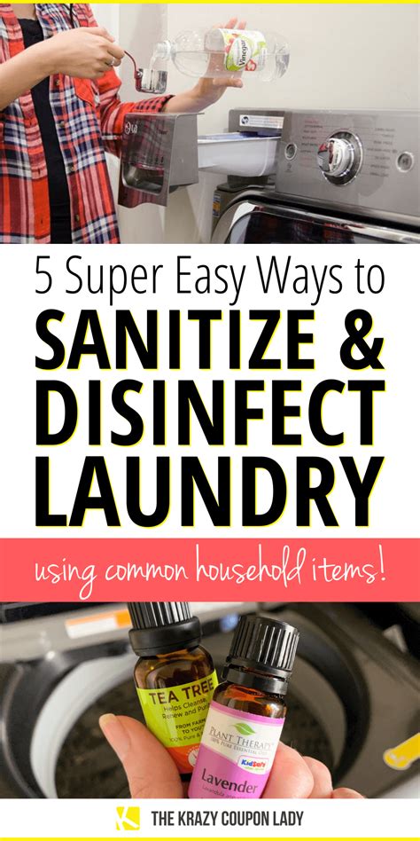 How do you sanitize and disinfect laundry?