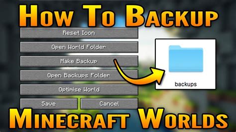 How do you save a Minecraft world file?