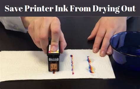 How do you save dry ink?