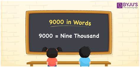 How do you say 9000 in English?