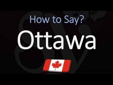 How do you say Ottawa in English?