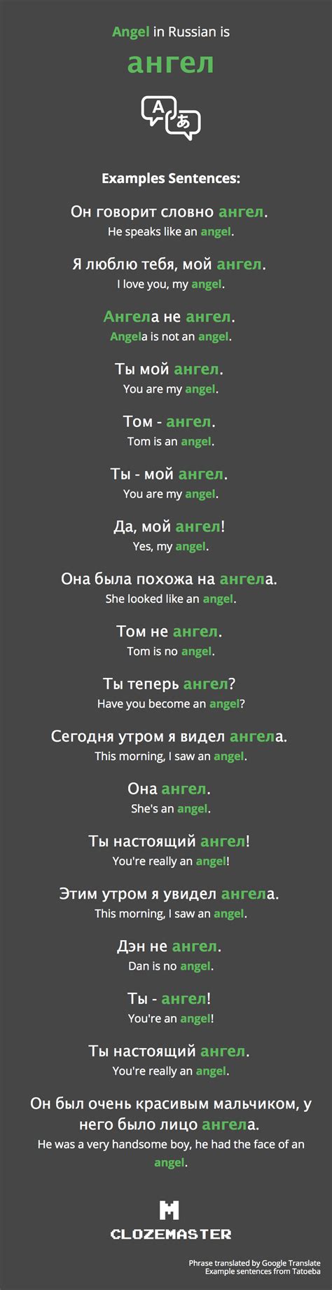 How do you say angel in Russian?