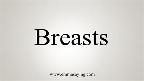 How do you say breast in British?