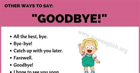 How do you say goodbye naturally?