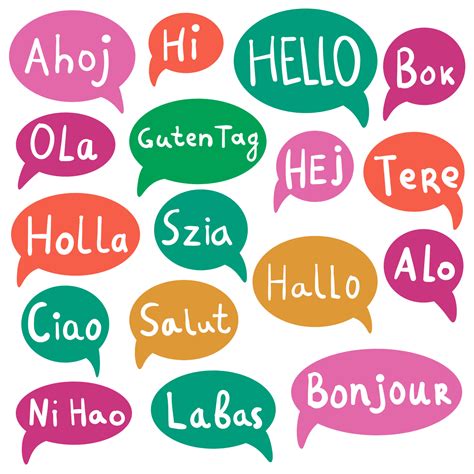 How do you say hello in 6 different languages?