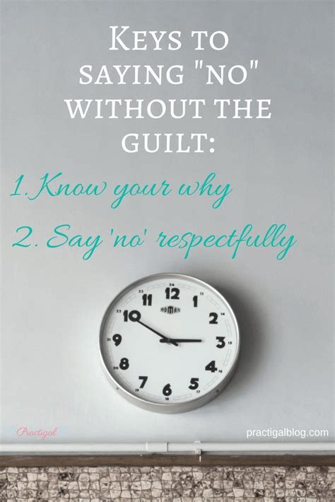 How do you say no without guilt?