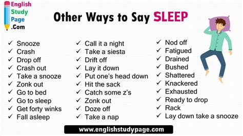 How do you say sleep in slang?