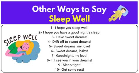 How do you say sleep well to someone?