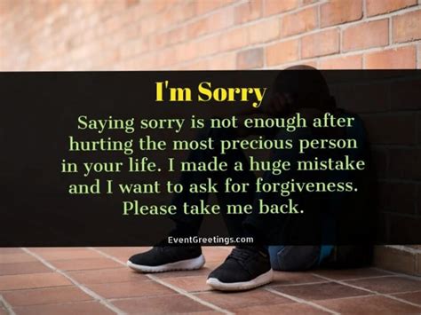 How do you say sorry for past mistakes?