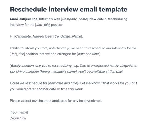 How do you say sorry for reschedule an interview?