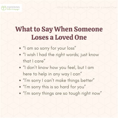 How do you say sorry for someone who lost a loved one?
