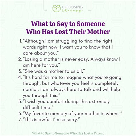 How do you say sorry for the loss of a parent?