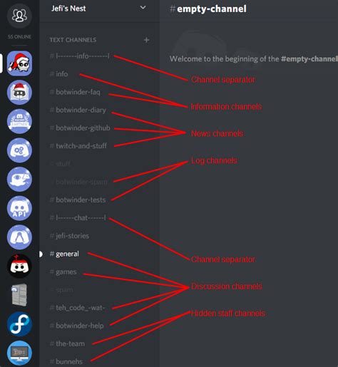 How do you say space in Discord?