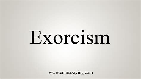 How do you say the exorcist?