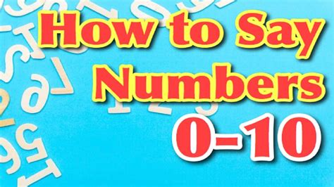 How do you say the number 0?