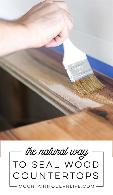 How do you seal wood for natural look?
