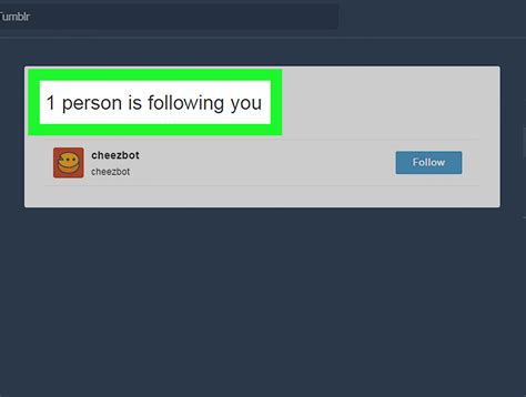 How do you see if someone follows you on Tumblr?