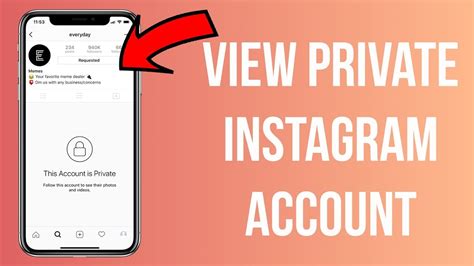 How do you see someone's private Instagram profile?