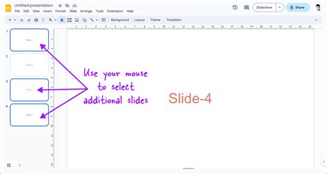 How do you select multiple slides together?