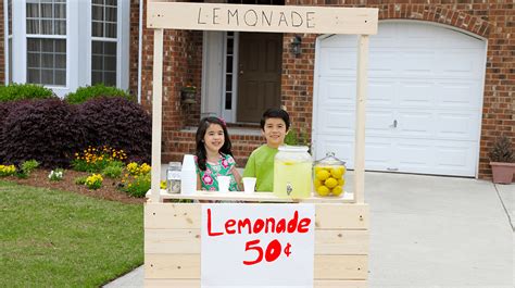 How do you sell lemonade?