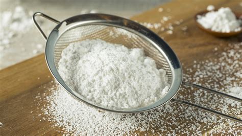 How do you separate powdered sugar and flour?