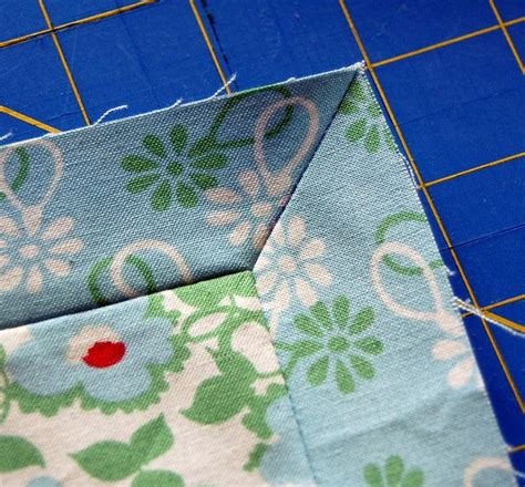 How do you sew a square edge?