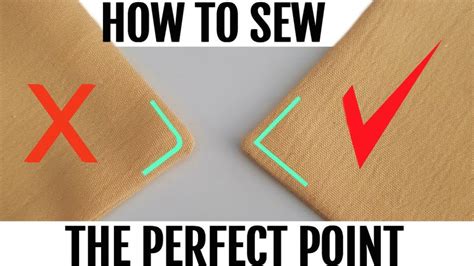 How do you sew the perfect point?