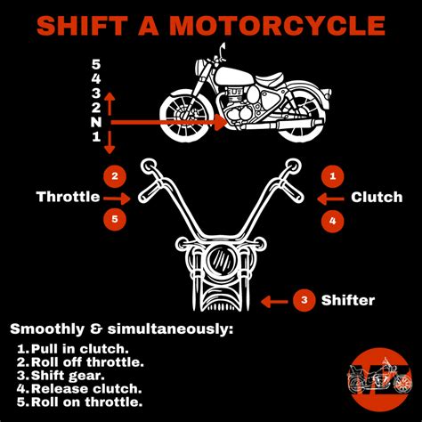 How do you shift a motorcycle for beginners?