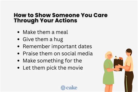 How do you show someone you care?