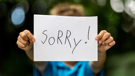 How do you show your parents you are sorry?