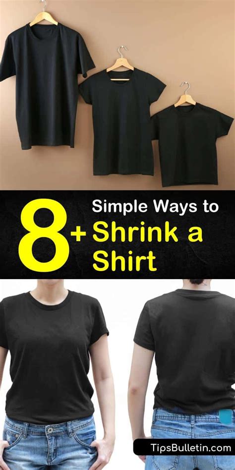 How do you shrink a T-shirt neck?